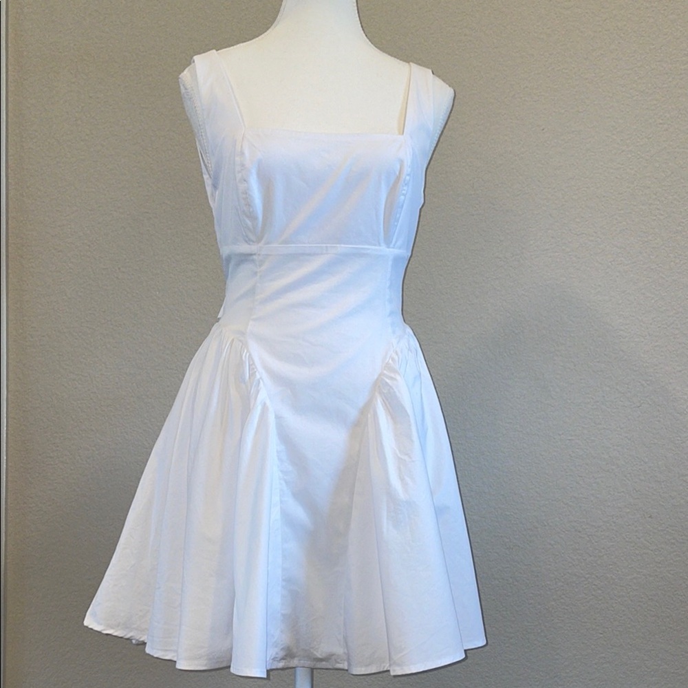 White Dress with Bow (in the back) Size L